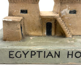 SOLD WPA Educational Architectural Model: Painted Chalkware Egyptian House, 1930s/early 1940s