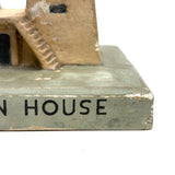 SOLD WPA Educational Architectural Model: Painted Chalkware Egyptian House, 1930s/early 1940s
