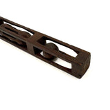 Long Whittled Whimsy with Ball in Cage inside Cage, 17 Inches