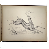 Scarce Copy of Williams & Packard's Original Gems of Penmanship, 1867, with Inked Calligraphy Dedication and Fantastic Alphabets