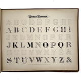 Scarce Copy of Williams & Packard's Original Gems of Penmanship, 1867, with Inked Calligraphy Dedication and Fantastic Alphabets