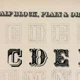 Scarce Copy of Williams & Packard's Original Gems of Penmanship, 1867, with Inked Calligraphy Dedication and Fantastic Alphabets