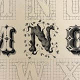 Scarce Copy of Williams & Packard's Original Gems of Penmanship, 1867, with Inked Calligraphy Dedication and Fantastic Alphabets