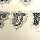 Scarce Copy of Williams & Packard's Original Gems of Penmanship, 1867, with Inked Calligraphy Dedication and Fantastic Alphabets