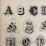 Scarce Copy of Williams & Packard's Original Gems of Penmanship, 1867, with Inked Calligraphy Dedication and Fantastic Alphabets