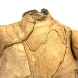 Wild Hand-sewn Leather Piecework Large, Headless Doll Body with Open Arms!