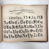 Scarce Copy of Williams & Packard's Original Gems of Penmanship, 1867, with Inked Calligraphy Dedication and Fantastic Alphabets