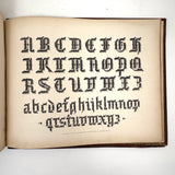 Scarce Copy of Williams & Packard's Original Gems of Penmanship, 1867, with Inked Calligraphy Dedication and Fantastic Alphabets