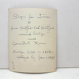 Fares of the Bridge, c. 1940s Snapshot of Historic Sign from Entrance to Former Hartford-East Hartford Covered Bridge