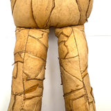 Wild Hand-sewn Leather Piecework Large, Headless Doll Body with Open Arms!