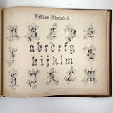 Scarce Copy of Williams & Packard's Original Gems of Penmanship, 1867, with Inked Calligraphy Dedication and Fantastic Alphabets