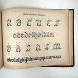 Scarce Copy of Williams & Packard's Original Gems of Penmanship, 1867, with Inked Calligraphy Dedication and Fantastic Alphabets