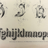 Scarce Copy of Williams & Packard's Original Gems of Penmanship, 1867, with Inked Calligraphy Dedication and Fantastic Alphabets