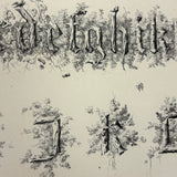 Scarce Copy of Williams & Packard's Original Gems of Penmanship, 1867, with Inked Calligraphy Dedication and Fantastic Alphabets