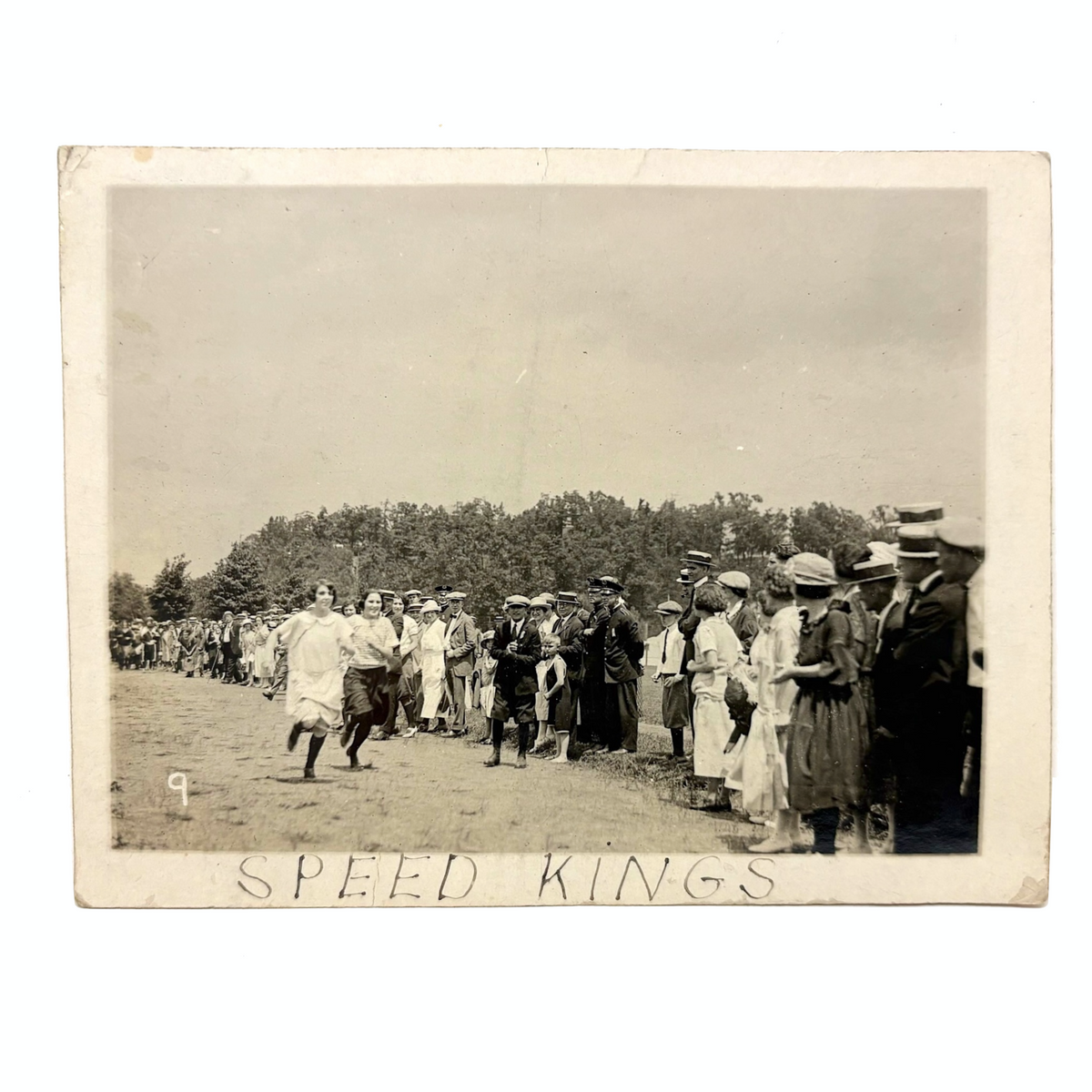 SPEED KINGS Racing to the Finish, Early 1900s Snapshot with Best Hand ...