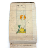 Wilma Powlesland's Memo Pad With Marvelous Drawings by Genleve Baldyga, East Syracuse, NY