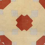 Sweet Old Froebel Kindergargten Cut Paper Design in Taped Glass Frame