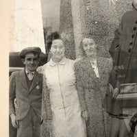 Vintage Double Exposure Snapshot with Levitating Woman
