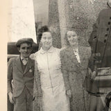 Vintage Double Exposure Snapshot with Levitating Woman