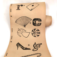 Very Rare C. 1960 Milton Bradley Rebus Puzzles Paper Roll