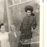 Vintage Double Exposure Snapshot with Levitating Woman