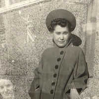 Vintage Double Exposure Snapshot with Levitating Woman