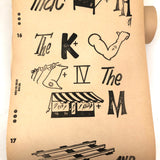 Very Rare C. 1960 Milton Bradley Rebus Puzzles Paper Roll