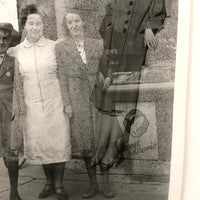 Vintage Double Exposure Snapshot with Levitating Woman