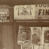 Fine Cigars, Saturday Evening Post, Man in Roseville/East Orange, NJ Train Station Waiting Room, 1899 Sepia Print