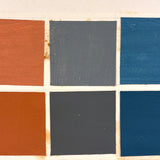 Color Study Grid, Mounted Hand-painted Squares on Board, 1985