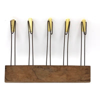 Five Prong Vintage Chalk Holder / Line Drawer with Yellow Chalk