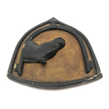 Lucky Horse and Spur Carved Wall Plaque with Great Surface