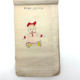 Wilma Powlesland's Memo Pad With Marvelous Drawings by Genleve Baldyga, East Syracuse, NY