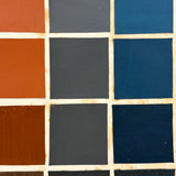 Color Study Grid, Mounted Hand-painted Squares on Board, 1985