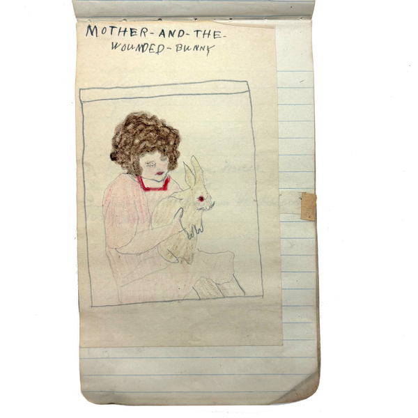 Wilma Powlesland's Memo Pad With Marvelous Drawings by Genleve Baldyga, East Syracuse, NY