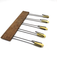 Five Prong Vintage Chalk Holder / Line Drawer with Yellow Chalk
