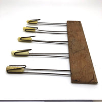 Five Prong Vintage Chalk Holder / Line Drawer with Yellow Chalk