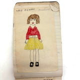 Wilma Powlesland's Memo Pad With Marvelous Drawings by Genleve Baldyga, East Syracuse, NY