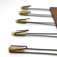 Five Prong Vintage Chalk Holder / Line Drawer with Yellow Chalk