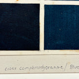 Color Study Grid, Mounted Hand-painted Squares on Board, 1985