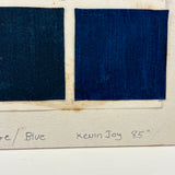 Color Study Grid, Mounted Hand-painted Squares on Board, 1985