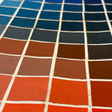 Color Study Grid, Mounted Hand-painted Squares on Board, 1985