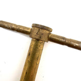 Old Brass Apothecary Cork Borer