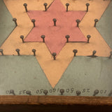 Folk Art Rocking Plinko Type Game with Paper Star Ground