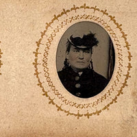 1860s Gem Tintype Album, 28 + 2, with Sailors, Soldiers, Sisters, Wounded, From Jaffrey, NH Estate