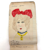 Wilma Powlesland's Memo Pad With Marvelous Drawings by Genleve Baldyga, East Syracuse, NY