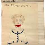 Wilma Powlesland's Memo Pad With Marvelous Drawings by Genleve Baldyga, East Syracuse, NY