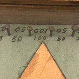 Folk Art Rocking Plinko Type Game with Paper Star Ground