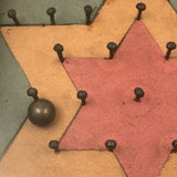 Folk Art Rocking Plinko Type Game with Paper Star Ground