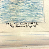 Wilma Powlesland's Memo Pad With Marvelous Drawings by Genleve Baldyga, East Syracuse, NY